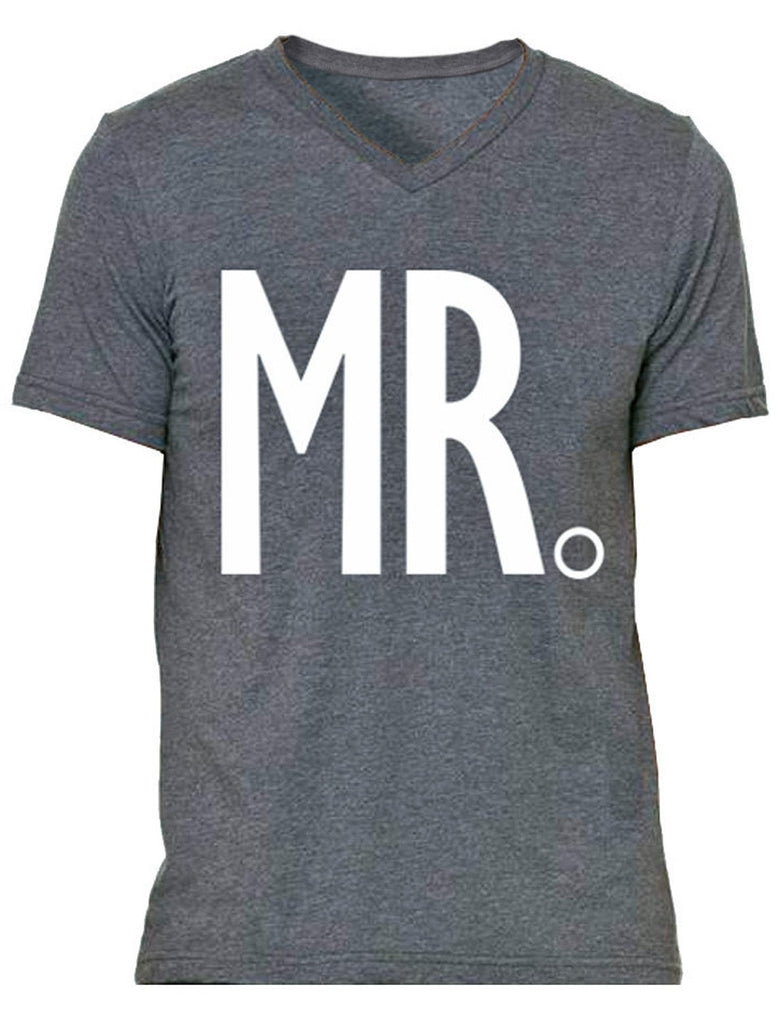 MR. Gray V-neck Shirt