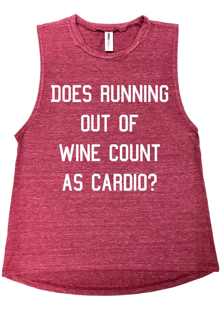 Running Out of Wine Muscle Tank Top