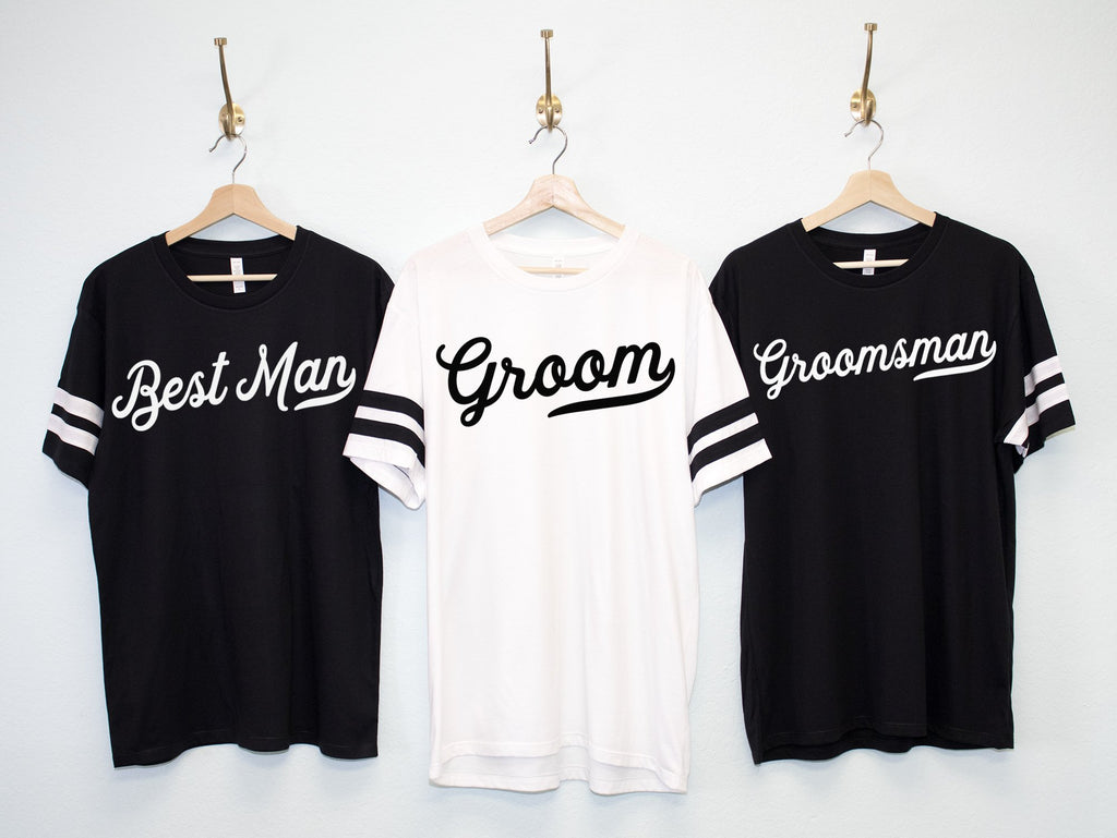 Groom, Groomsman & Best Man Jersey Shirts