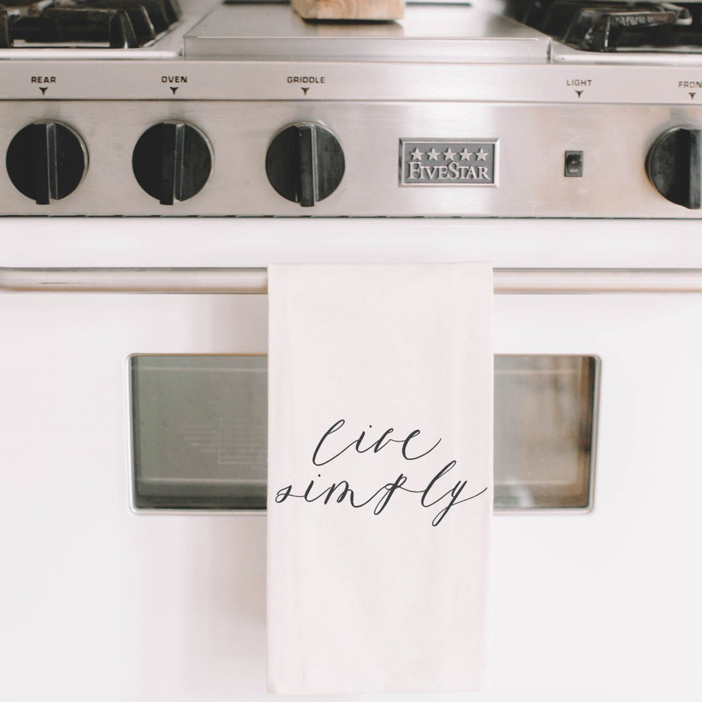 Live Simply Tea Towel