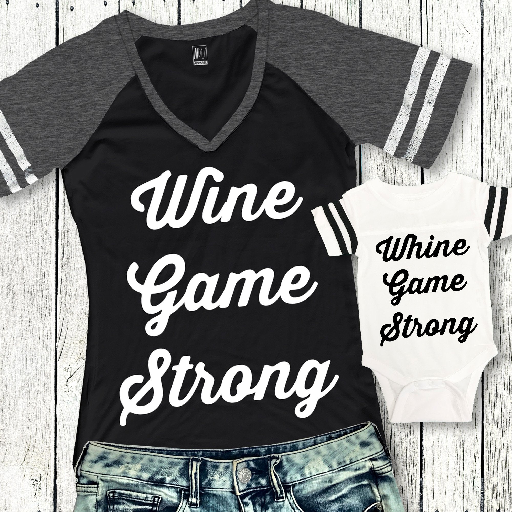 Mommy & Me Whine Game Shirts Set