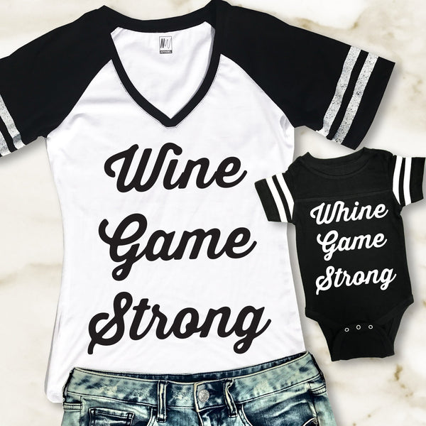 Mommy & Me Whine Game Shirts Set