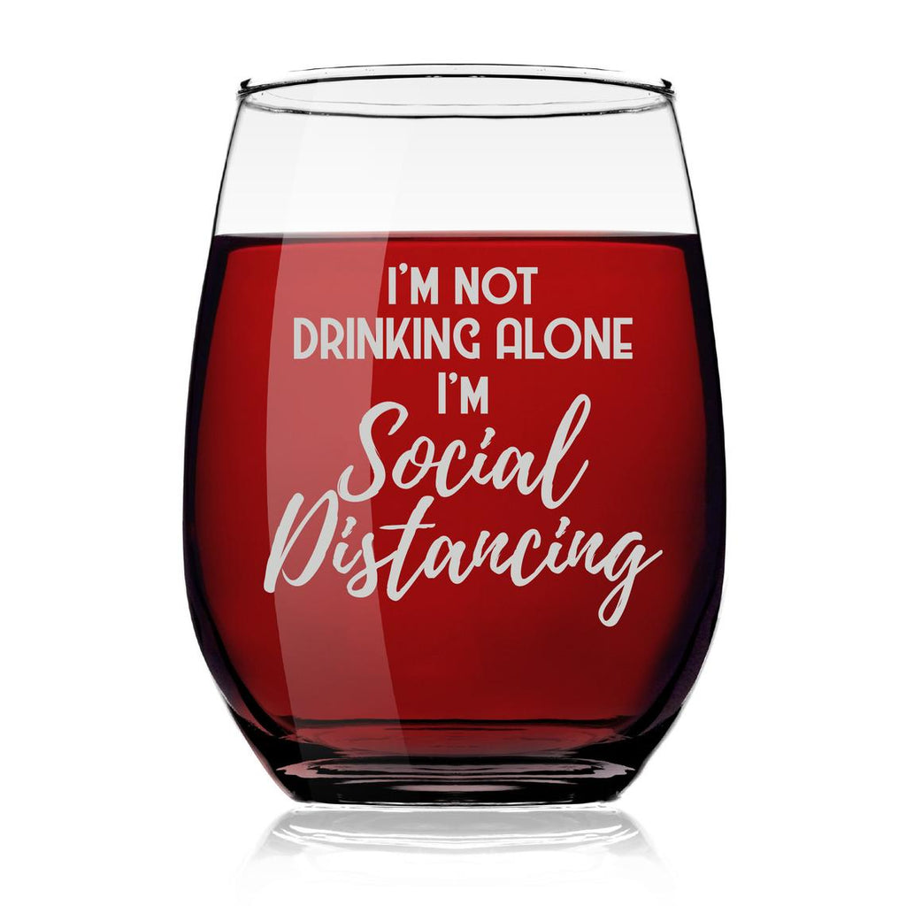 Social Distancing Wine Glass