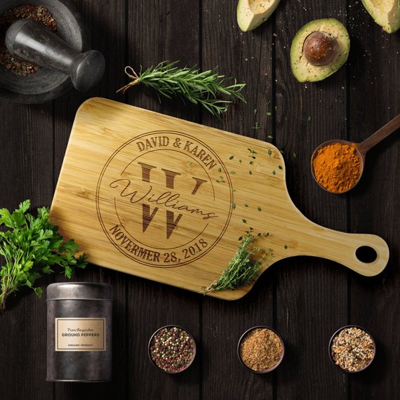 Personalized Name & Date Cutting Board