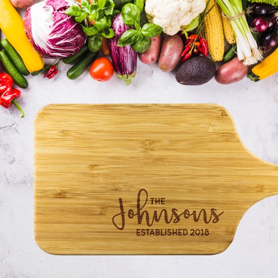 Custom Family Name Cutting Board