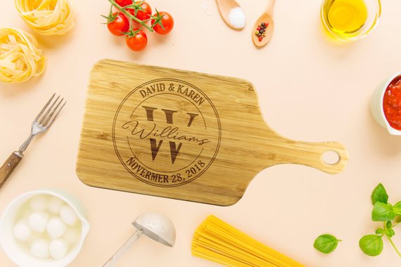 Personalized Name & Date Cutting Board